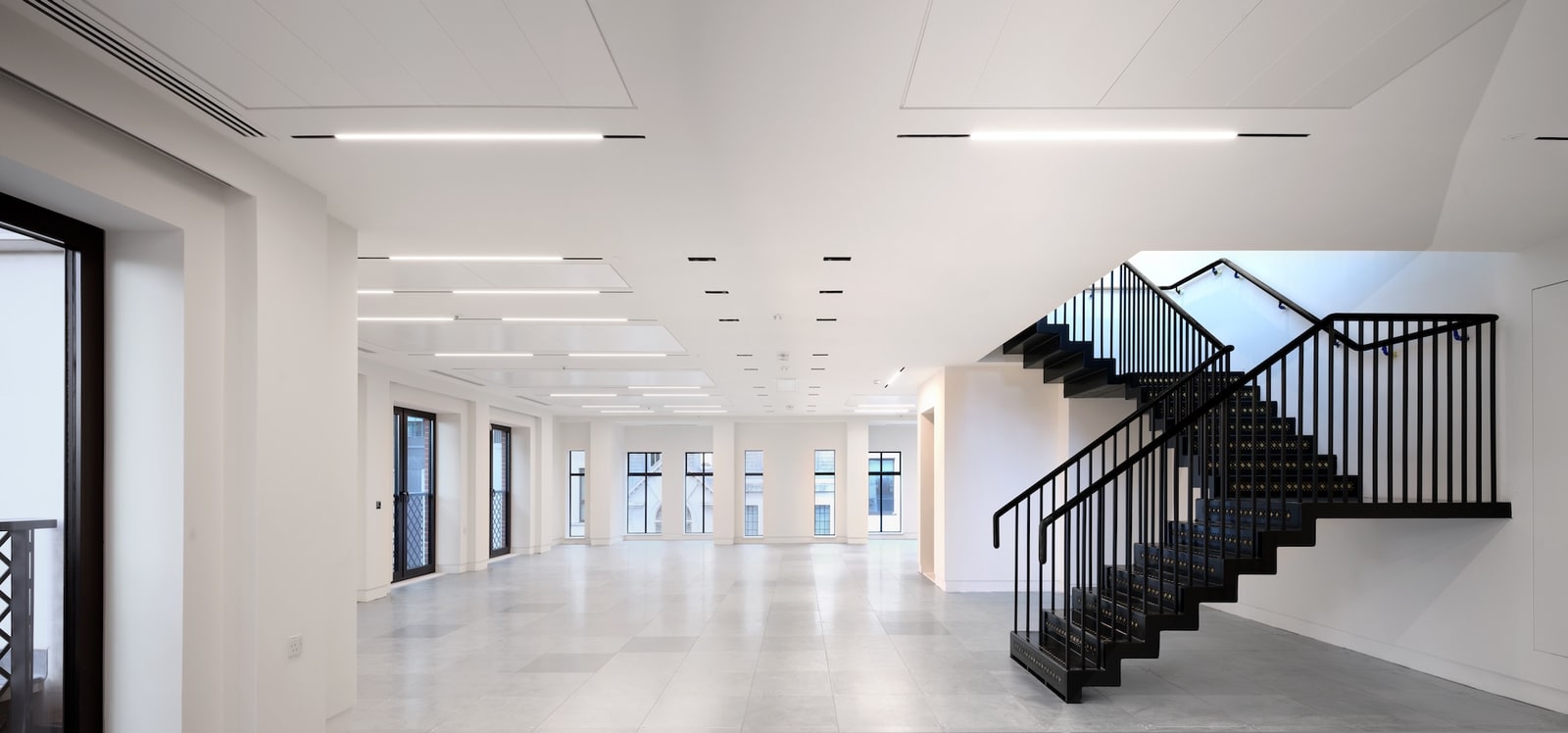 Contemporary office interior at Hanover Place