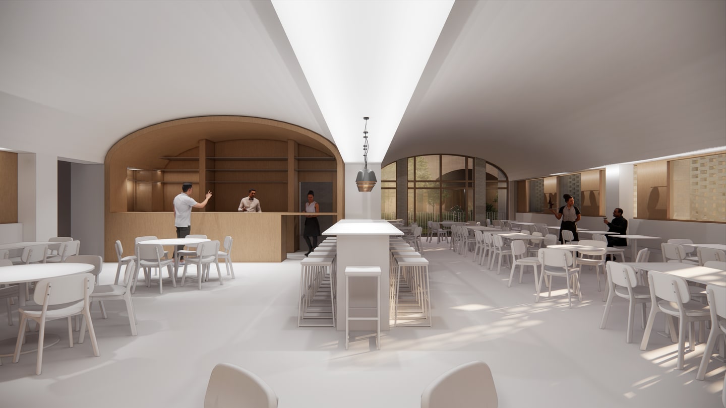 CGI of the proposed New Bath Hotel restaurant interior